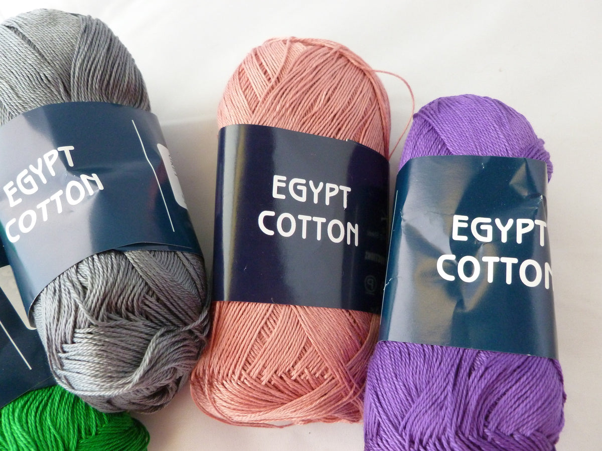 Feza Egypt Cotton Green 100% Mercerized Cotton Laceweight Yarn 50 Gram 306  Yards