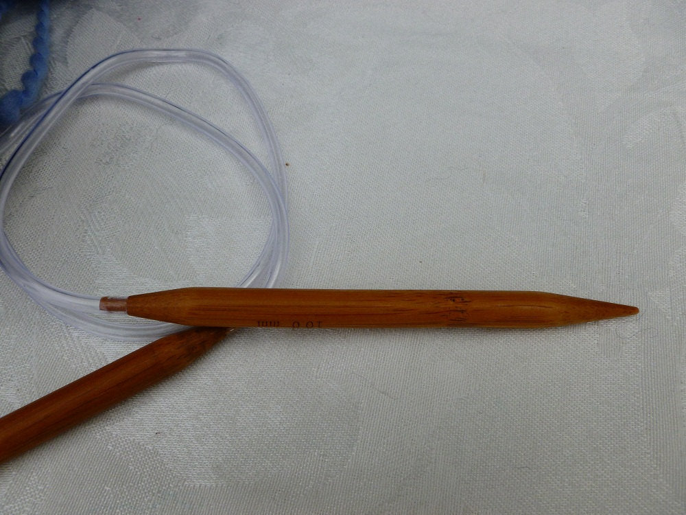 12 Inch or 16 Inch tip to Tip Bamboo Circular Knitting Needles US