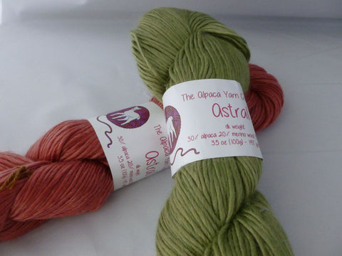 Astral The Alpaca Yarn Company, Alpaca Tencel Blend 100 gm