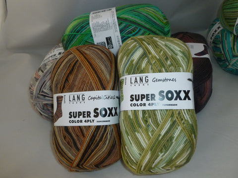 Super Soxx by Lang Yarn, 100 gm, 4 ply Superwash