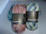 Sock Color by Wollbiene Yarn, Wool and Nylon Blend, 100 gm