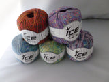 Namaste by Ice Yarn, 50 gm, Railroad Ribbon - Felted for Ewe