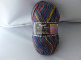 In Variation nach Hundertwassers Werk 3205 Sock yarn by Opal