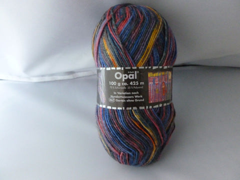In Variation nach Hundertwassers Werk 3205 Sock yarn by Opal