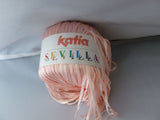 Light Peach 30 Sevilla by Katia, Nylon ribbon, 50 gm