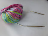 16 Inch Premium Circular Stainless Steel Knitting Needles - Felted for Ewe