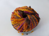 Dream by Kniting Fever yarn, Double Railroad and Fringe Ribbon Yarn
