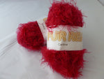 Cardinal Fur Real by SWTC, Aran or Heavy Worsted Silky Eyelash - Felted for Ewe