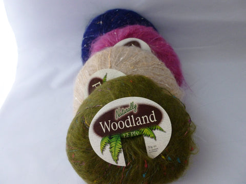 Woodland by Naturally, Multiple Colors, Bulky Mohair Acrylic Blend - Felted for Ewe