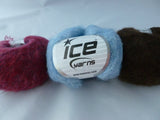 Super Kid Mohair Comfort by Ice Yarns, Mohair Blend. 30gm, Superfine Fingering, Multiple Colors - Felted for Ewe