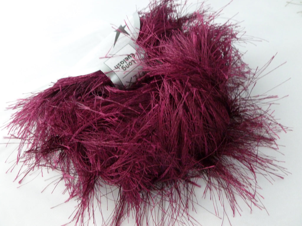 Eyelash yarn by Ice Yarns, Lavender (purple), lot of 2, (81 yds each)