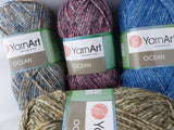 Ocean by Yarn Art, Acrylic Wool Bulky Blend Yarn - Felted for Ewe