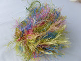 Variegated Long Eyelash Yarn by ICE, 1 1/2" Lash, Bulky, Multiple Colors - Felted for Ewe