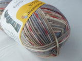20% Off - 6 Ply Color by Regia, Machine Wash Wool Sock Yarn, 150 gm, Self Striping - Felted for Ewe