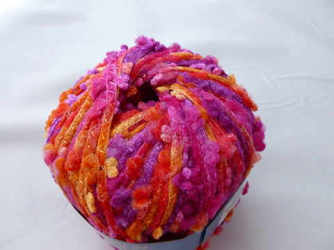 Granita by Knitting Fever Yarn, Bulky, 100% Nylon Blend, Ribbon Flags - Felted for Ewe