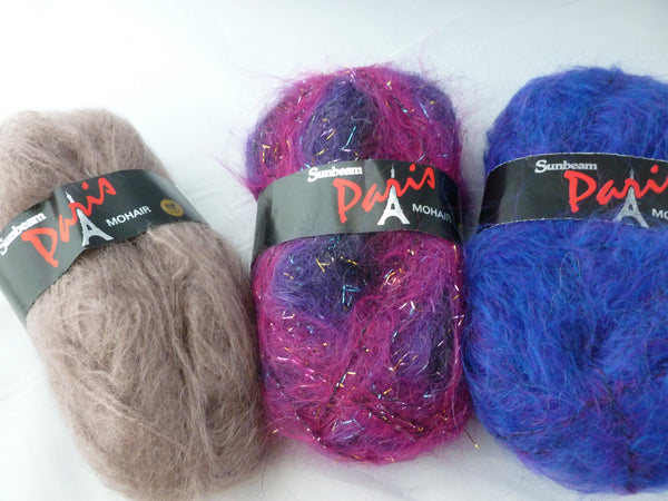 Eyelash yarn by Ice Yarns, Lavender (purple), lot of 2, (81 yds each)
