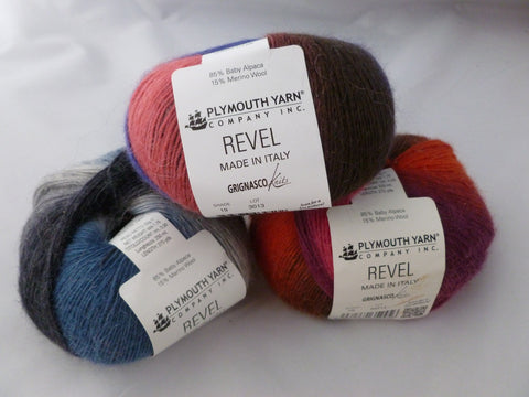 Revel by Gringnasco knits and Plymouth Yarn, Alpaca Merino Wool Blend