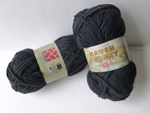20% off Retail Black Mauch Chunky by Kraemer Yarns, 100 gm Felting Wool - Felted for Ewe
