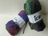 Purple, Green and Maroon Marvelous Pure Wool by Ice - Felted for Ewe