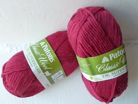 Claret Heather Classic Wool  DK Superwash by Patons - Felted for Ewe