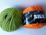 Silk by Feza Yarn, Multiple Colors, Ribbon Yarn,  50 gm - Felted for Ewe