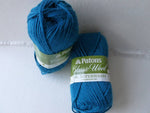 Mallard Teal Classic Wool  DK Superwash by Patons - Felted for Ewe