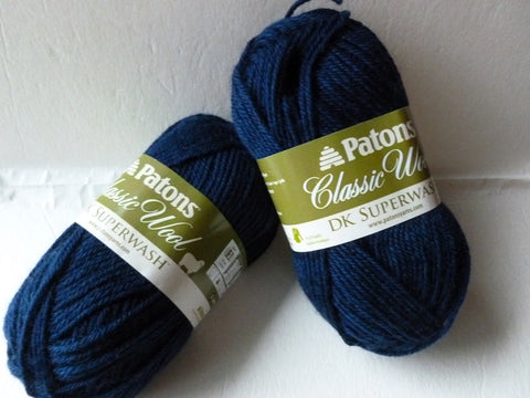 Navy Classic Wool  DK Superwash by Patons - Felted for Ewe