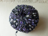 Beautiful with Silver Metallic  Specialty Yarn by Dark Horse, Railroad Ribbon - Felted for Ewe