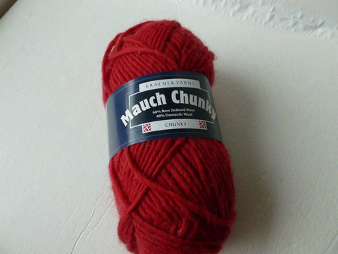 20% off Retail Strawberry  Mauch Chunky by Kraemer Yarns, 100 gm Felting Wool - Felted for Ewe