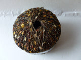 Beautiful with Gold Metallic Specialty Yarn by Dark Horse, Railroad Ribbon - Felted for Ewe