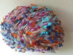 Moira Multi by FFF Knitting Fever Yarn, Bulky, Acrylic Mohair Blend, Ribbon Flags, 50 gm - Felted for Ewe