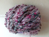 Moira Multi by FFF Knitting Fever Yarn, Bulky, Acrylic Mohair Blend, Ribbon Flags, 50 gm - Felted for Ewe