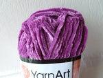 Velour by Yarn Art.  Micro Polyester Chenille, 100 gm, Heavy Worsted - Felted for Ewe