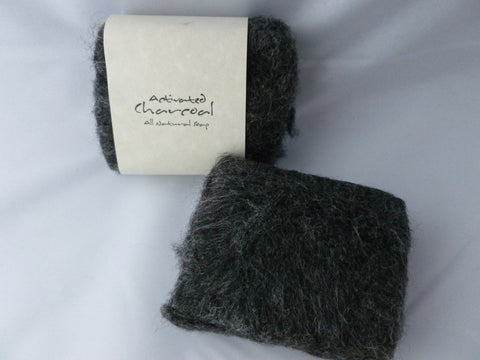 Felted Soap, Handmade Felted Soap - Activated Charcoal - Felted for Ewe
