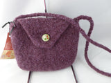 Hand Knit Mini Felted Purse, Felted Bag, Shoulder Bag, Multiple Colors - Felted for Ewe