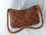 Hand Knit Felted Medium Hand Bag with Shoulder Strap, Felted Purse, Multiple Colors - Felted for Ewe