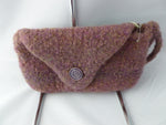 Hand knit Felted Small Wristlet, Felted Purse - Felted for Ewe
