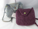 Hand Knit Mini Felted Purse, Felted Bag, Shoulder Bag, Multiple Colors - Felted for Ewe