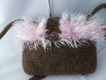 Hand Knit Small Felted Purse, Felted Shoulder Bag, Multiple Colors - Felted for Ewe