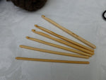 6 inch Bamboo Crochet Hook Set (K-N) - Felted for Ewe