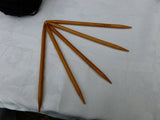 8 inch Bamboo Double Point Knitting Needles (6-10.5) - Felted for Ewe