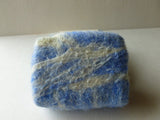 Felted Soap, Felted Handmade Soap - Clean Cotton - Felted for Ewe