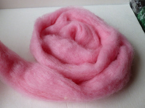 Pink Romney and Merino Blend Wool Roving - Felted for Ewe
