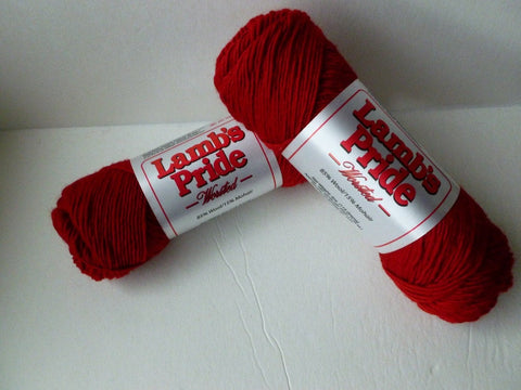 Blue Blood Red Lamb&#39;s Pride Worsted - Not Seconds - by Brown Sheep Company
