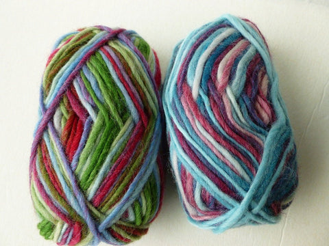 Soho Stripes Yarn by Herrschners, 100% Wool, Bulky Self Striping, 50 gm - Felted for Ewe