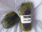 Green and Purple  82 Viva Color by SMC Schachenmayr - Felted for Ewe