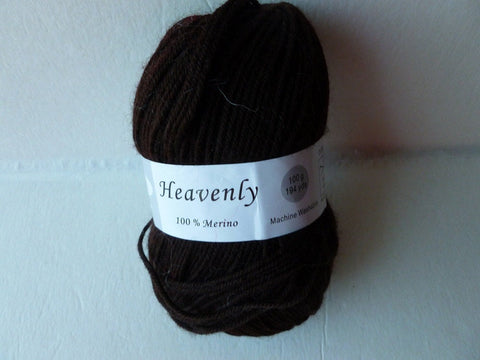 Brown Heavenly by Elegant Yarns, 100% Wool, Worsted 100 gm - Felted for Ewe