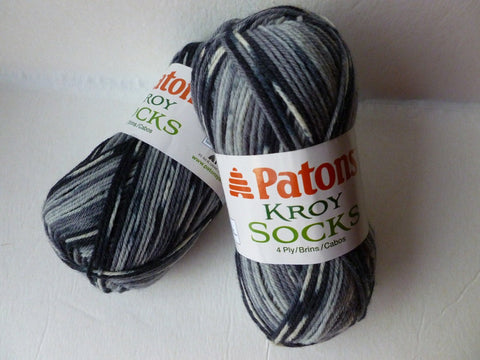 Slate Jacquard 4 Ply Kroy Socks by Patons